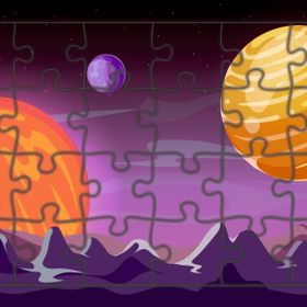 Güven Serigrafi Model 3 Uzay 24 Parça Ahşap Çocuk Puzzle Yapboz