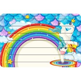 Güven Serigrafi Model 4 Sevimli Unicorn Çubuk Ahşap Çocuk Puzzle Yapboz