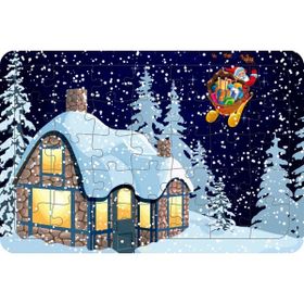Güven Serigrafi Model 4 Yılbaşı 35 Parça Ahşap Çocuk Puzzle Yapboz