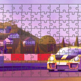 Güven Serigrafi Model 6 Yarış Arabası 108 Parça Ahşap Çocuk Puzzle Yapboz