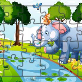 Güven Serigrafi Model 9 Hayvanlar 24 Parça Ahşap Çocuk Puzzle Yapboz