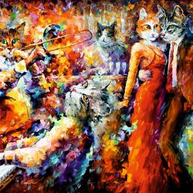 Güven Serigrafi Müzik ve Kediler 1000 Parça 48 x 68 cm Ahşap Puzzle Yapboz