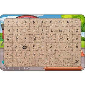 Güven Serigrafi Okuldaki Çocuklar 54 Parça Ahşap Çocuk Puzzle Yapboz