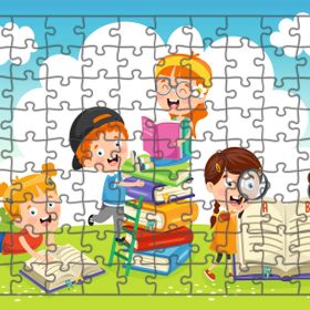 Güven Serigrafi Okuma Zamanı 108 Parça Ahşap Çocuk Puzzle Yapboz