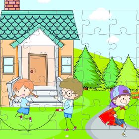 Güven Serigrafi Oyun Zamanı 35 Parça Ahşap Çocuk Puzzle Yapboz