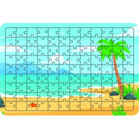 Güven Serigrafi Plaj 108 Parça Ahşap Çocuk Puzzle Yapboz