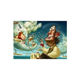 Güven Serigrafi Salvador Dali 1000 Parça Ahşap Puzzle Yapboz