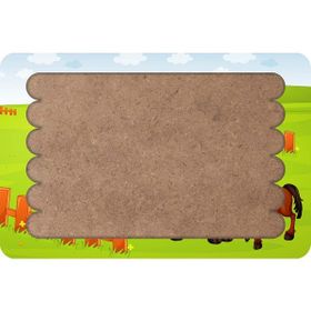 Güven Serigrafi Sevimli Atlar Çubuk Ahşap Çocuk Puzzle Yapboz