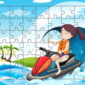 Güven Serigrafi Su Sporları 54 Parça Ahşap Çocuk Puzzle Yapboz