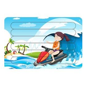 Güven Serigrafi Su Sporları Çubuk Ahşap Çocuk Puzzle Yapboz