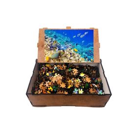 Güven Serigrafi Sualtı Dünyası 1000 Parça Ahşap Puzzle Yapboz