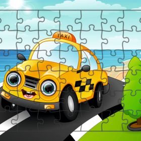 Güven Serigrafi Taksi 54 Parça Ahşap Çocuk Puzzle Yapboz