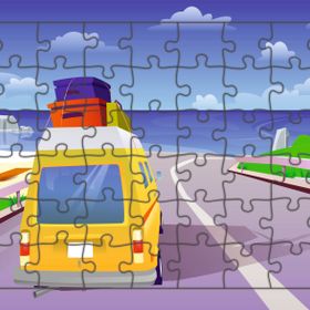 Güven Serigrafi Tatil Yolculuğumuz 54 Parça Ahşap Çocuk Puzzle Yapboz