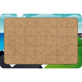 Güven Serigrafi Tatile Giden Çocuklar 35 Parça Ahşap Çocuk Puzzle Yapboz