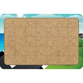 Güven Serigrafi Tatile Giden Çocuklar 35 Parça Ahşap Çocuk Puzzle Yapboz