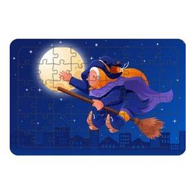 Güven Serigrafi Uçan Cadı 54 Parça 19,5 x 29,5 cm Ahşap Çocuk Puzzle Yapboz