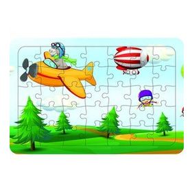 Güven Serigrafi Uçan Çocuklar 35 Parça Ahşap Çocuk Puzzle Yapboz