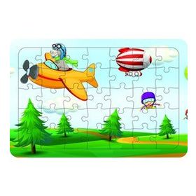 Güven Serigrafi Uçan Çocuklar 35 Parça Ahşap Çocuk Puzzle Yapboz