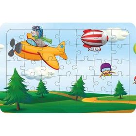 Güven Serigrafi Uçan Çocuklar 35 Parça Ahşap Çocuk Puzzle Yapboz