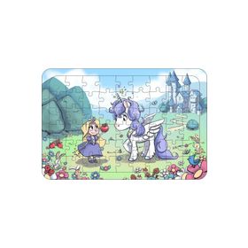 Güven Serigrafi Unicorn 6 54 Parça Ahşap Çerçeveli Puzzle Yapboz