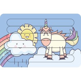 Güven Serigrafi Unicorn Gökyüzünde Çubuk Ahşap Çocuk Puzzle Yapboz