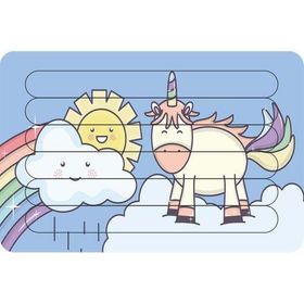 Güven Serigrafi Unicorn Gökyüzünde Çubuk Ahşap Çocuk Puzzle Yapboz