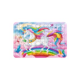 Güven Serigrafi Unicorn Model7 108 Parça Ahşap Çocuk Puzzle Yapboz