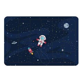 Güven Serigrafi Uzay Mekiği ve Astronot 24 Parça Ahşap Çocuk Puzzle Yapboz