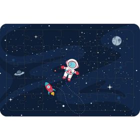 Güven Serigrafi Uzay Mekiği ve Astronot 35 Parça Ahşap Çocuk Puzzle Yapboz