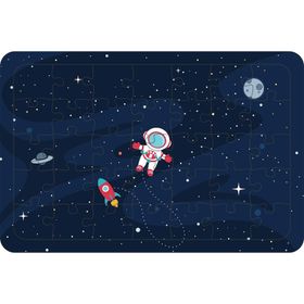 Güven Serigrafi Uzay Mekiği ve Astronot 35 Parça Ahşap Çocuk Puzzle Yapboz