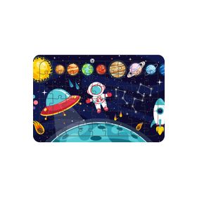 Güven Serigrafi Uzay Mekiği ve Astronot 54 Parça 19,5 x 29,5 cm Ahşap Çocuk Puzzle Yapboz