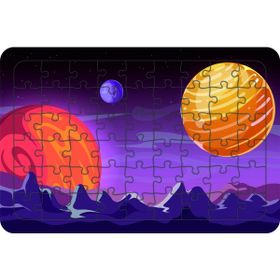 Güven Serigrafi Uzay Model 3 54 Parça 19,5 x 29,5 cm Ahşap Çocuk Puzzle Yapboz