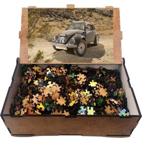 Güven Serigrafi Vosvos 1000 Parça Ahşap Puzzle Yapboz