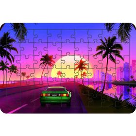 Güven Serigrafi Yarış Arabası Model 2 54 Parça 19,5 x 29,5 cm Ahşap Çocuk Puzzle Yapboz