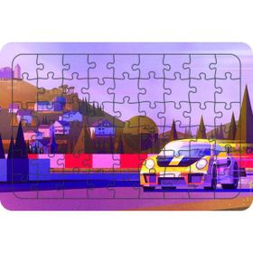 Güven Serigrafi Yarış Arabası Model 6 54 Parça 19,5 x 29,5 cm Ahşap Çocuk Puzzle Yapboz