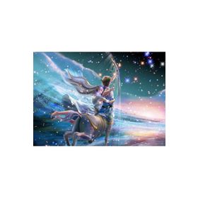 Güven Serigrafi Yay Sagittarius Burç 1000 Parça Ahşap Puzzle Yapboz