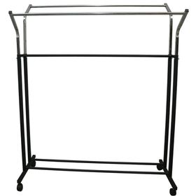 Güvenç Lüks Konfeksiyon Tip Elbise Askılığı Tekerlekli Metal Portmanto Askılık