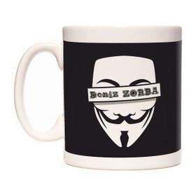 Guy Fawkes V For Vendetta Anonymous Kişiye İsme Özel İsim Yazılabilir Kupa Bardak