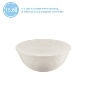 Guzzini Beyaz Tierra Xl Kapaklı Salata Kasesi