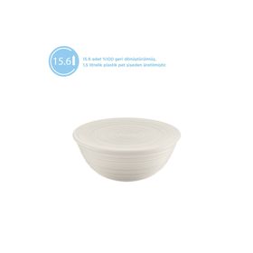 Guzzini Beyaz Tierra Xl Kapaklı Salata Kasesi