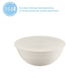 Guzzini Beyaz Tierra Xl Kapaklı Salata Kasesi