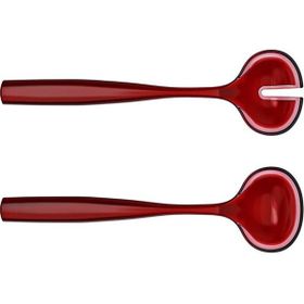 Guzzini Dolce Vita 28 cm Kırmızı Salata Servis Seti
