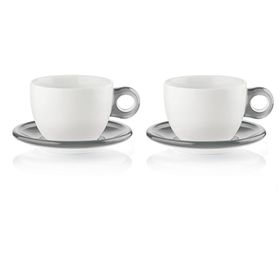 Guzzini Gri 2'li Çay Fincanı