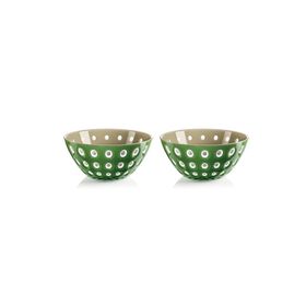 Guzzini Le Murrine 12 cm Yeşil Kahverengi 2'li Kase