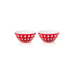 Guzzini Le Murrine Kırmızı Beyaz 2'li Kase