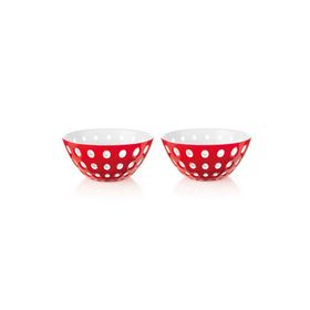 Guzzini Le Murrine Kırmızı Beyaz 2'li Kase