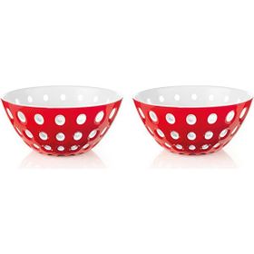 Guzzini Le Murrine Kırmızı Beyaz 2'li Kase