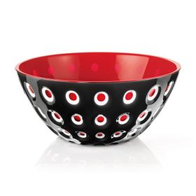 Guzzini Le Murrine Siyah Kırmızı 25 cm Kase