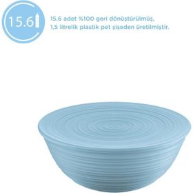 Guzzini Mavi Tierra Xl Kapaklı Salata Kasesi