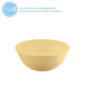 Guzzini Sarı Tierra Xl Kapaklı Salata Kasesi